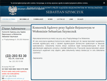 Tablet Screenshot of komornik.wolomin.pl